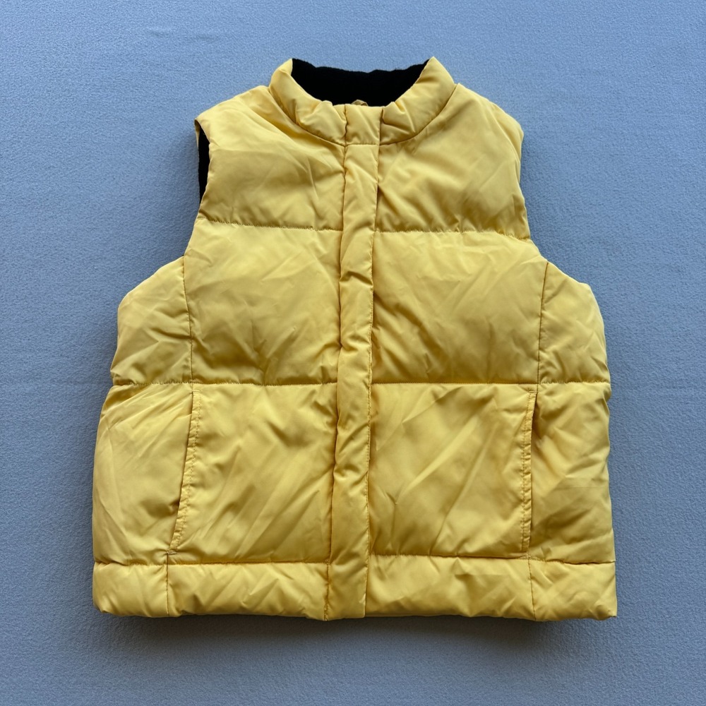 GAP‎ Yellow Down Puffer Vest Women's Size Small VINTAGE Y2K